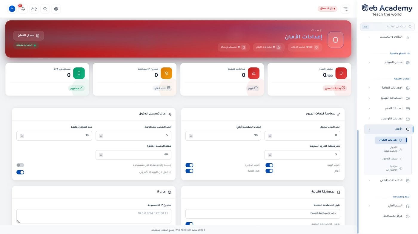 غرفة التحكم الأمنية